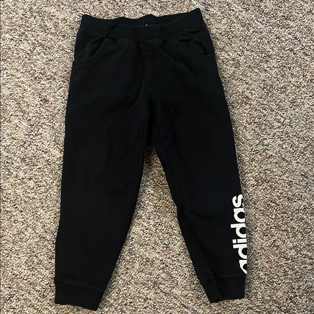 Adidas Kids Black Jogger Pants
